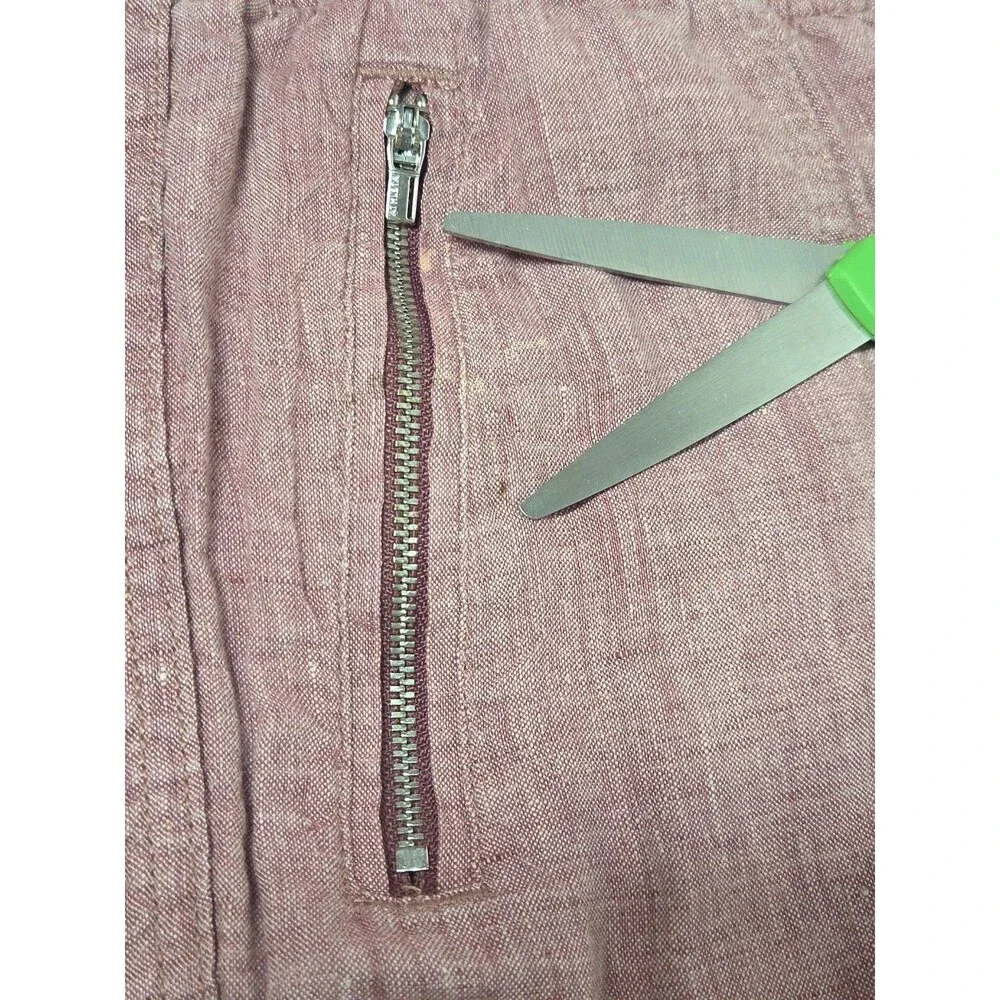 Athleta CABO Linen Wide Leg Pants in Dusty Vintage Rose sz 4 Viral Travel Vaca * - Picture 13 of 13